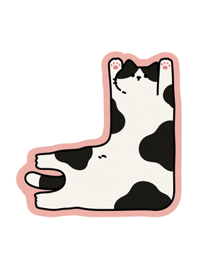 小猫立体免打孔儿童房照片墙