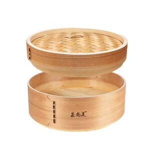 蒸尚美柳杉木蒸笼小奶锅宝宝辅食锅家用婴儿锅汤锅电磁炉珐琅锅