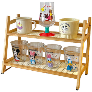 桌面置物架大容量家用桌面水杯茶杯架子双层多功能收纳架整理神器