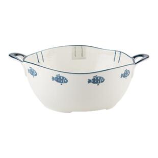 日式大容量双耳汤碗大号家用2026新款陶瓷大汤盆盛汤碗吃面碗大碗