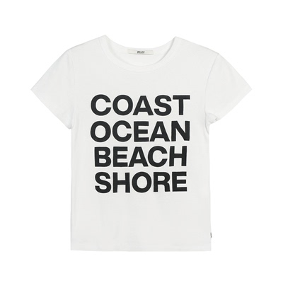 SPELLEDIT春季修身字母短袖T恤