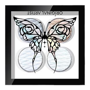 原画师变色龙四色高光渐变爆闪蝴蝶高光眼影ASTK粉细闪一体修容盘