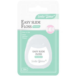 思美客超细家庭装牙线成卷卷轴儿童极细扁宽薄荷味随身便携盒正畸