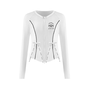 飘飘开衫网球服女修身显瘦吸湿排汗长袖上衣26春运动外套PomPeche