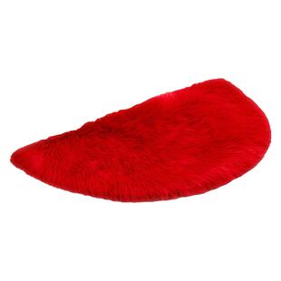 多色纯色毛毛长毛绒毛茸茸仿皮草人造动物毛皮客厅卧室半圆形地毯