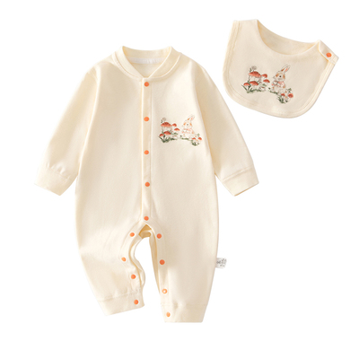 小聪熊婴儿衣服秋季纯棉连体衣