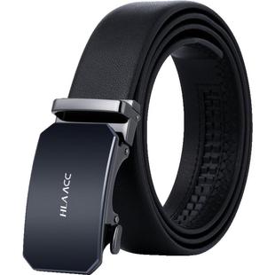 海澜之家皮带不带头男士自动扣新款带身商务休闲无扣牛皮腰带带条