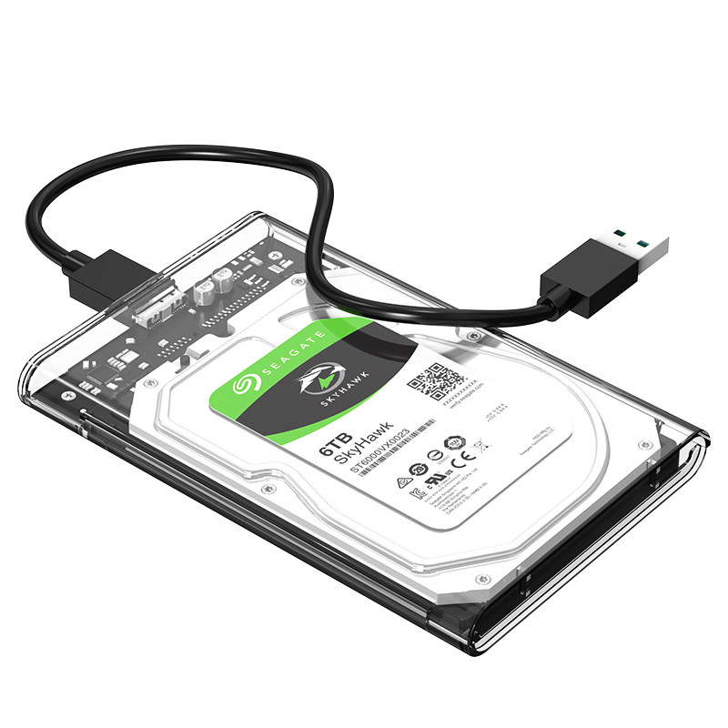 移动硬盘盒2.5寸usb3.0外接type-c笔记本电脑sata机械固态ssd通用