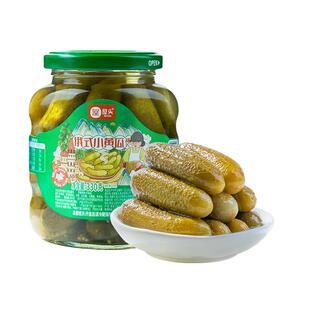 屋头俄式小黄瓜罐头酸黄瓜小乳瓜俄罗斯风味脆嫩酸爽佐餐下饭菜