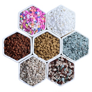 进口鹿沼赤玉土铺面石子虹彩石多肉透气颗粒配土植料火山石麦饭石