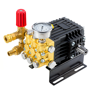 超高压清洗机泵头商用洗车机全铜泵机头总成配件加湿泵陶瓷柱塞泵