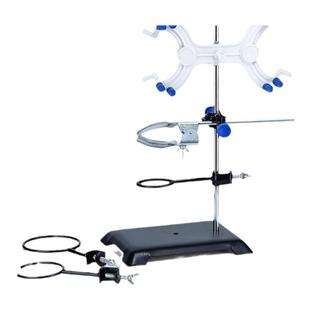 Labshark大号铁架台实验室烧瓶支架十字夹子蝴蝶滴定铁夹滴定台