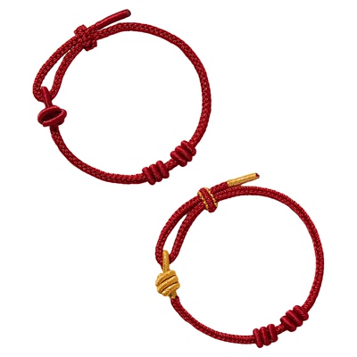 普陀山本命年可串珠八股编手绳