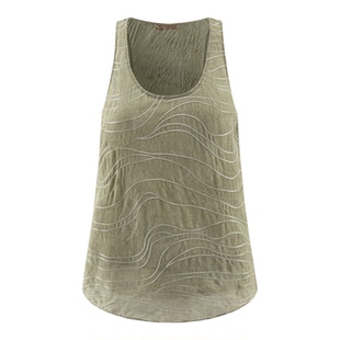 AUTI SEMINARIO X LOOKNOW2026春夏新品曲线刺绣拼接无袖上衣