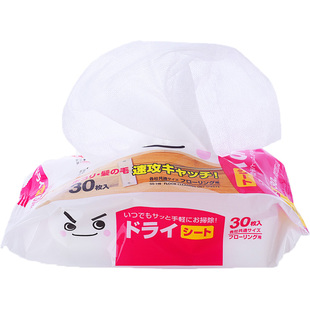 日本LEC静电除尘纸拖把拖地吸尘纸一次性除毛发灰尘擦地板干纸巾