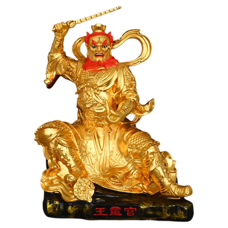 黄铜王灵官神像摆件护法神将