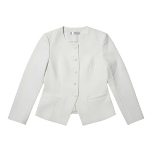 白色西装套裙女2025新款春秋高级感气质职业装工作服西服两件套