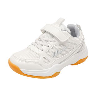 回力童鞋羽毛球鞋男童2025春秋新款透气轻便专业训练运动鞋魔术贴