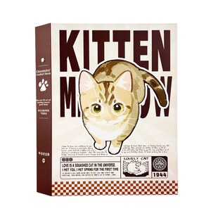 送毕业证书可爱猫猫主题同学录少女心卡通A4/16K大号活页初三高中小学生女生毕业成长纪念册礼物同学留言册