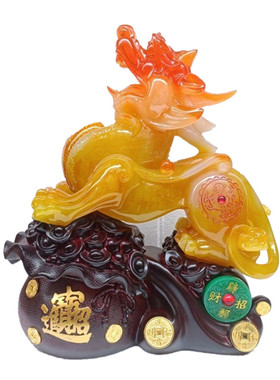 中式玄关吧台开业貔貅摆件