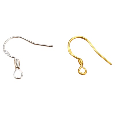 高保色印925银耳钩diy耳环耳坠