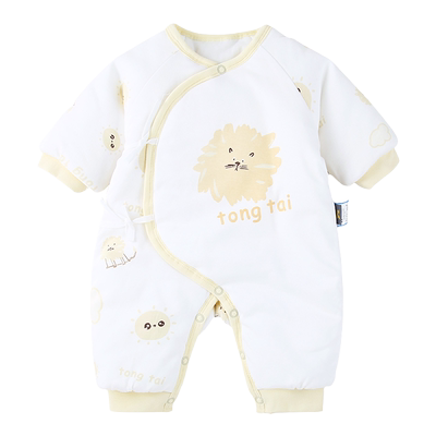 童泰新生婴儿纯棉加厚保暖连体衣