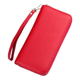 防盗刷钱包女真皮长款放手机手抓包头层牛皮时尚钱夹大容量手拿包