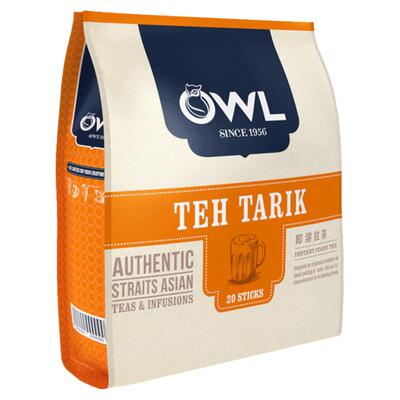 猫头鹰袋装速溶奶茶粉340g