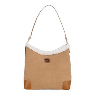 LeSportsac乐播诗冬季毛绒包仿麂皮包 秋冬通勤托特包女包斜挎包