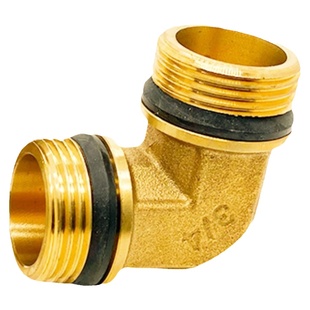 加厚全铜弯头内外丝密封双外牙弯头配密封垫水管热水器4分6分1寸