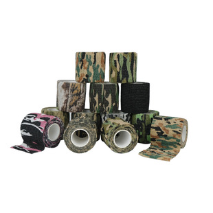 多用途迷彩胶带伸缩胶布绷带胶粘布自粘无纺布户外装备伪装彩带条