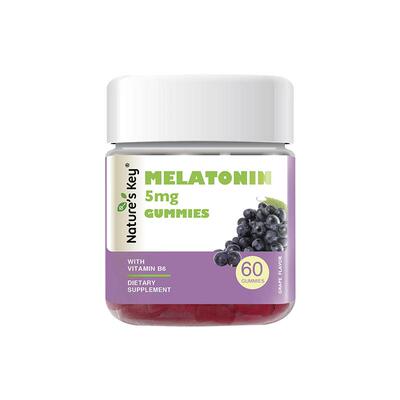 美国NaturesKey褪黑素睡眠软糖自然之钥退失助安瓶维生B6官方正品