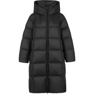 KBNE【90绒】黑色三防羽绒服女冬季长款外套秋冬新款小个子面包服