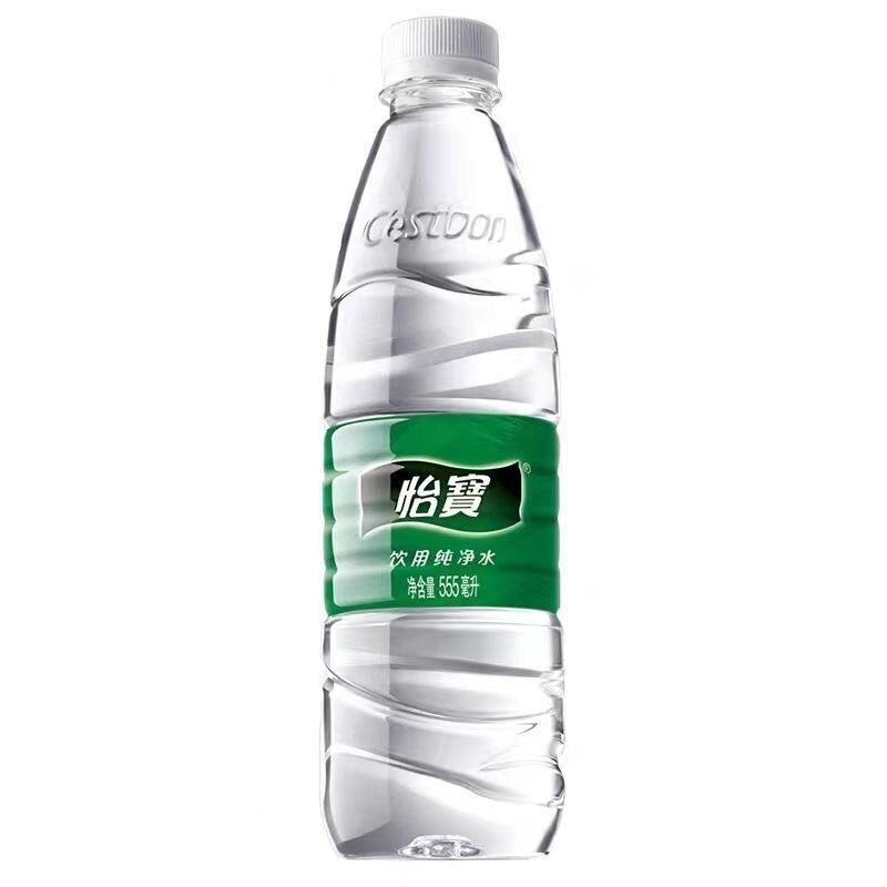 怡宝纯净水555ml*24瓶装饮用水家用塑料膜装日常饮水非矿泉水