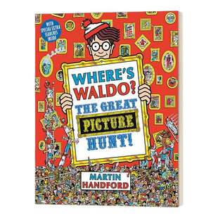 沃尔多在哪里 伟大的图片狩猎 英文原版Where's Waldo The Great Picture Hunt聪明的沃利 威力威利在哪里wheres is wally英语书籍