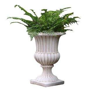 复古欧式罗马花盆大口径奖杯盆多肉花器落地高盆花园装饰阳台布置