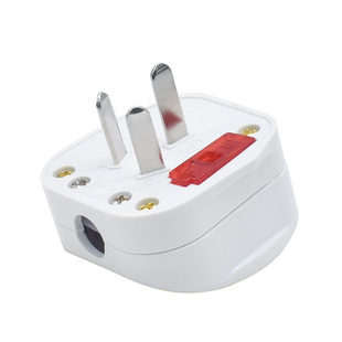 家用电源电线接线三脚三孔插头10A三角三项 三插16A安插头带开关