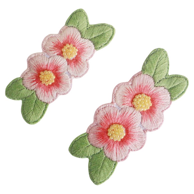 成人手工绣花diy材料包子母发夹