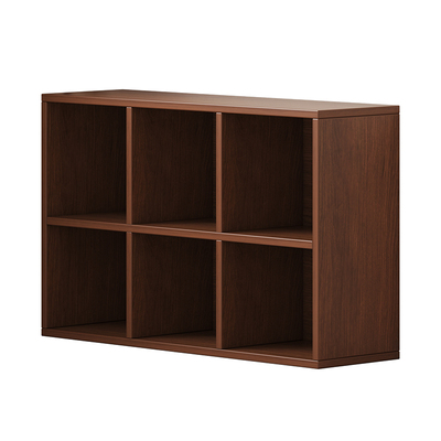 顾家家居书架落地置物架家用矮柜书柜储物一体靠墙自由组合格子柜