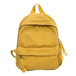 原创小众设计帆布旅行迷你背包女大学生文艺学院风双肩包男小背包