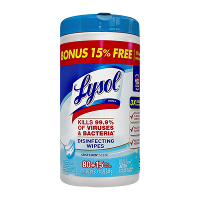 lysol美国抑菌家庭装消毒湿巾