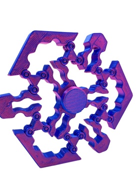 3D打印创意十足解压放松手指指尖陀螺双稳态结构模型解压玩具摆件