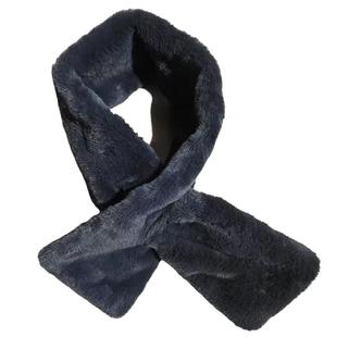 金貂绒新款男士围巾秋冬加厚仿真毛保暖皮毛一体皮草围脖送父亲