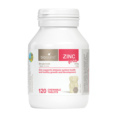 锌奶香味补锌片bioisland好吸收