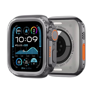 【秒变Ultra2】适用applewatch保护壳苹果手表s10秒变ultra金属保护套iWatchS9/8钛色合金S11表壳全包S7配件
