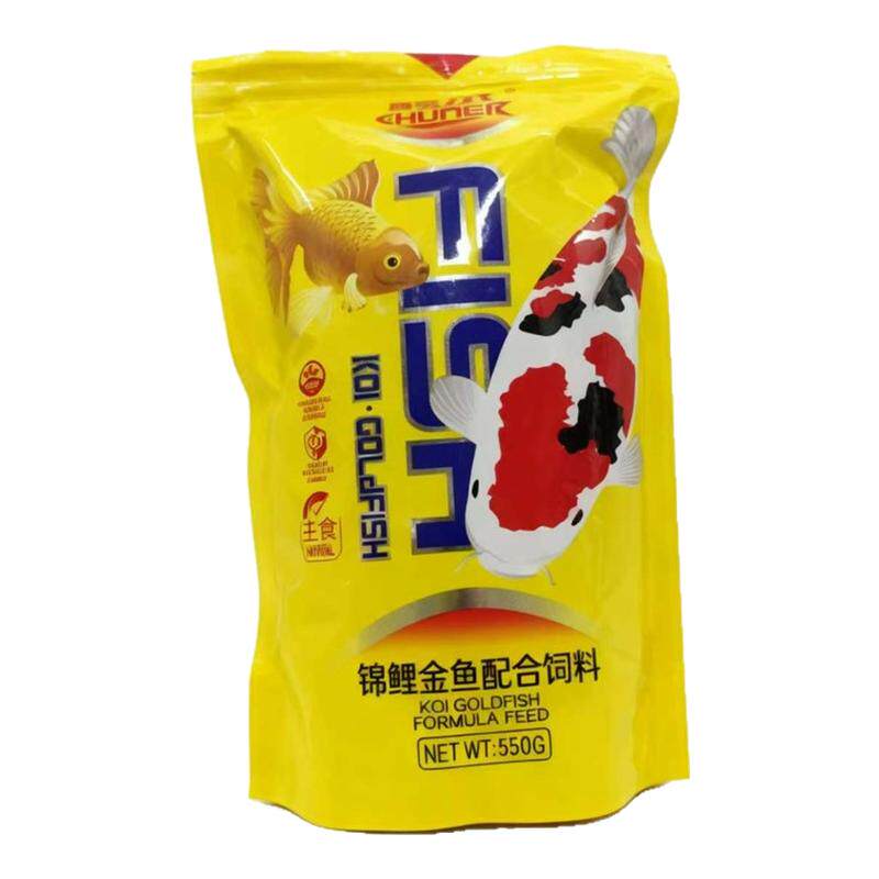醇尔金鱼锦鲤鱼粮鱼饲料颗粒鲤鱼鱼食专用观赏鱼增色上浮饲料冷水