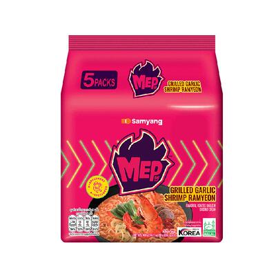 三养蒜香辣虾味方便面80g×5袋