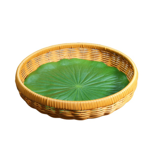 明档摆菜盘冰箱摆台食材展示圆形筐冰台点菜篮子大排档餐厅商用