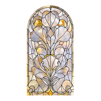 定制珐琅彩蒂凡尼彩色玻璃隔断