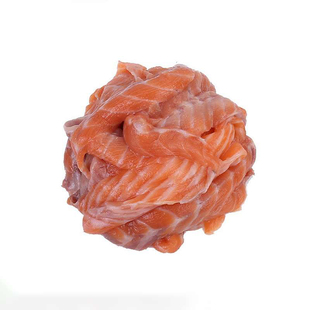 新鲜三文鱼碎肉条鱼骨肉尾肉无皮无刺非边角料3斤装送料 顺丰包邮